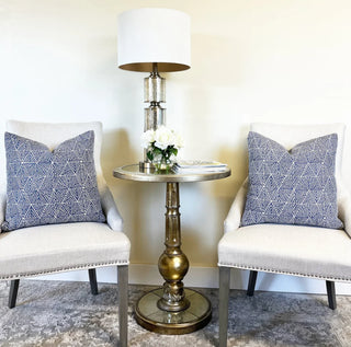 Thibaut Mombasa Navy Throw Pillow