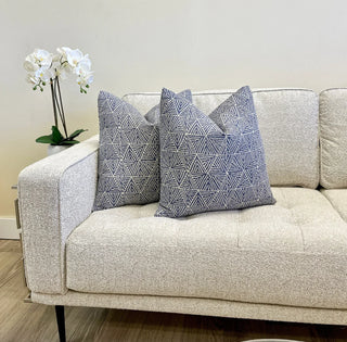 Thibaut Mombasa Navy Throw Pillow