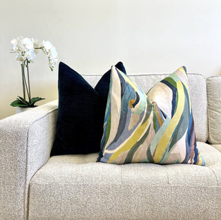 Sedona Green Linen Throw Pillow