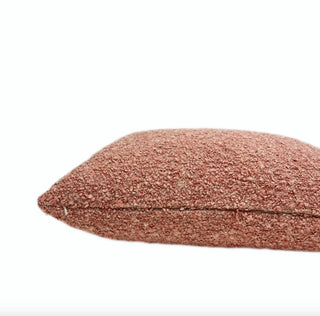 Raspberry Blush Boucle Throw Pillow