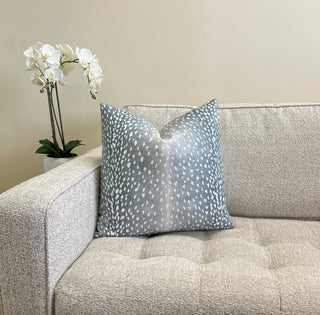 Aqua Antelope Throw Pillow