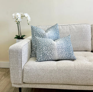Aqua Antelope Throw Pillow