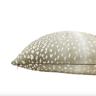 Beige Antelope Throw Pillow