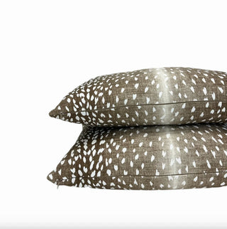 Brown Antelope Throw Pillow