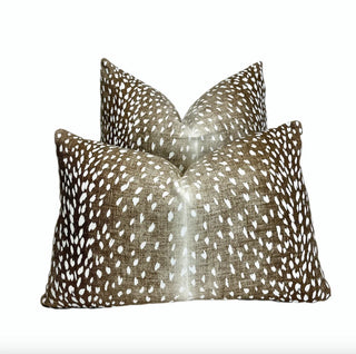 Brown Antelope Throw Pillow