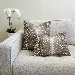 Brown Antelope Throw Pillow