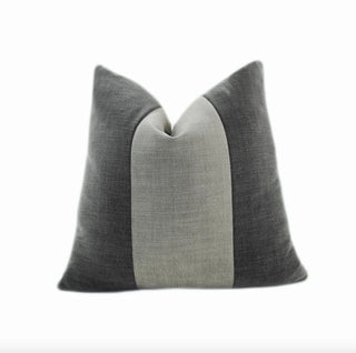 Graphite and Slate Gray Throw Pillow