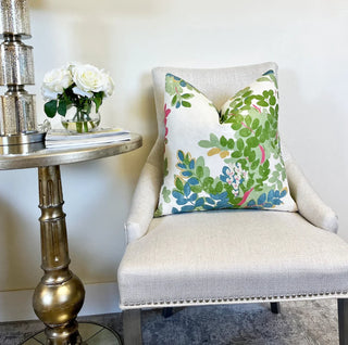 Thibaut Central Park Green Floral Throw Pillow