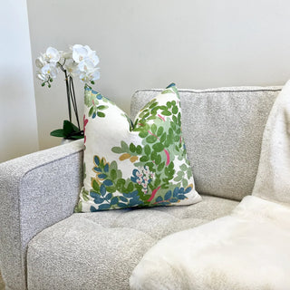 Thibaut Central Park Green Floral Throw Pillow