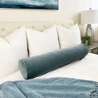 Solid Velvet Bolster Pillow