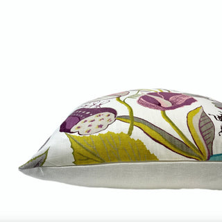 Lotus Jade Throw Pillow