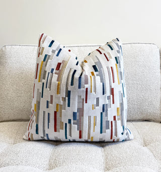 Clay Skyline Velvet Throw Pillow