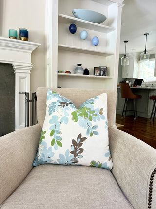 Thibaut Central Park Spa Blue Throw Pillow