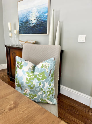 Thibaut Central Park Spa Blue Throw Pillow