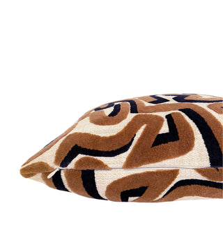 Urban Maze Velvet Throw Pillow