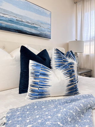 azul Multi Embroidered bed navy