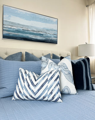 azul Swirl bed with hamilton thibaut