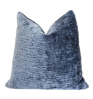 Wedgewood Blue Solid Chenille Throw Pillow