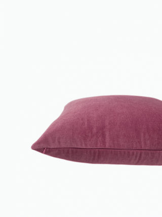 berry pink velvet zipper