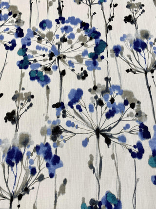 blue dandelion fabric