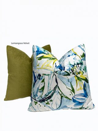 blue green tropics with lemongrass