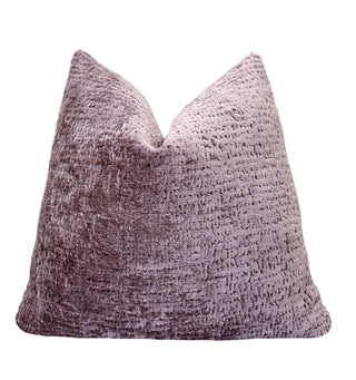 Lilac Chenille Throw Pillow