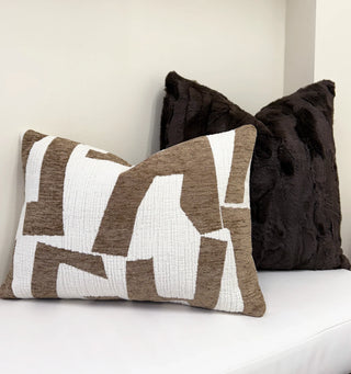 Latte Hierographic Throw Pillow