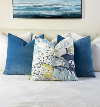 Thibaut Laura Citrus and Blue Throw Pillow
