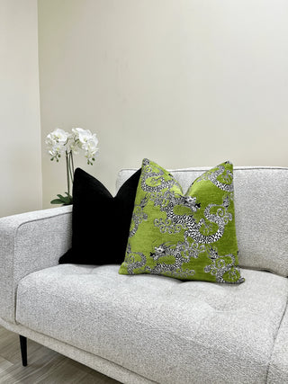 dragon chartreuse with black couch