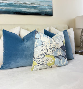 Thibaut Laura Citrus and Blue Throw Pillow