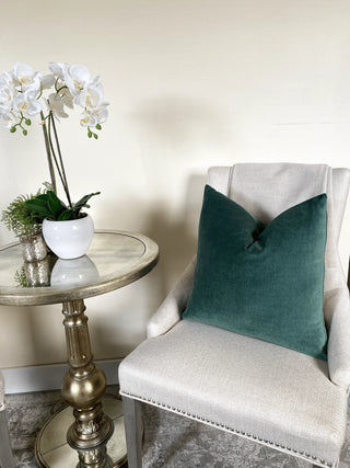 forrest green velvet chair shc one