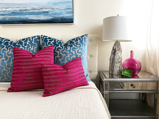 fuschia rectangle bedroom
