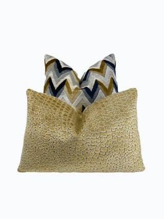 gold mosaic herringbone