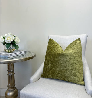 Peridot Chenille Throw Pillow