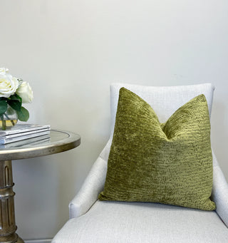Peridot Chenille Throw Pillow