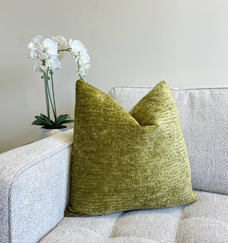Peridot Chenille Throw Pillow