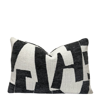 Graphite Hierographic Throw Pillow