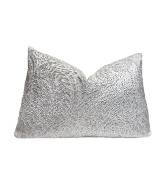 Opal Paisley Velvet Throw Pillow