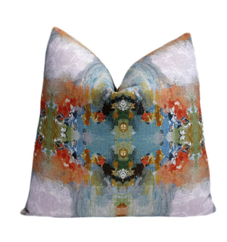 Melon Multi Kaleidoscope Throw Pillow