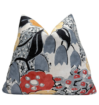 Thibaut Laura Coral and Black Throw Pillow