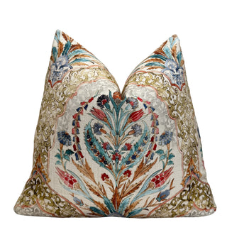 Medallion Floral Throw Pillow