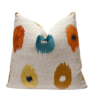 Teal Canyon Velvet Throw Pillow