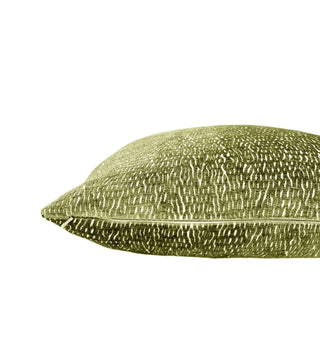 Olive Green Chenille Throw Pillow