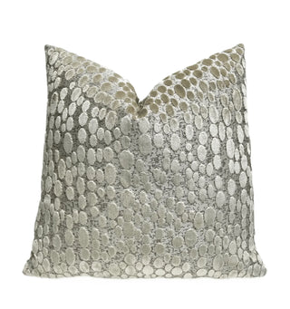 Oyster Oval Velvet Throw Pillow