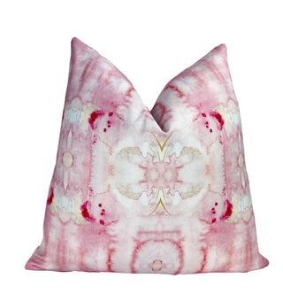 Pink Multi Kaleidoscope Throw Pillow