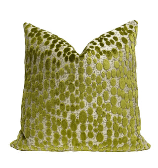 Peridot Oval Velvet Throw Pillow