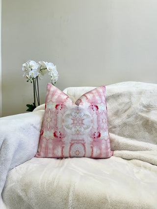 pink kaleidoscope couch throw