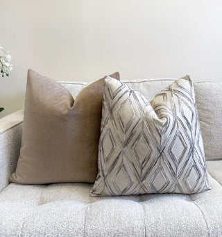 Stone Diamond Chenille Throw Pillow