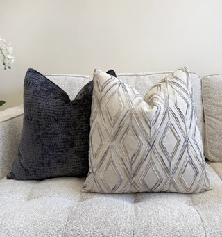 Stone Diamond Chenille Throw Pillow