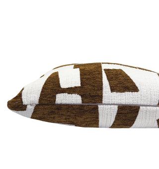 Cocoa Hierographic Throw Pillow